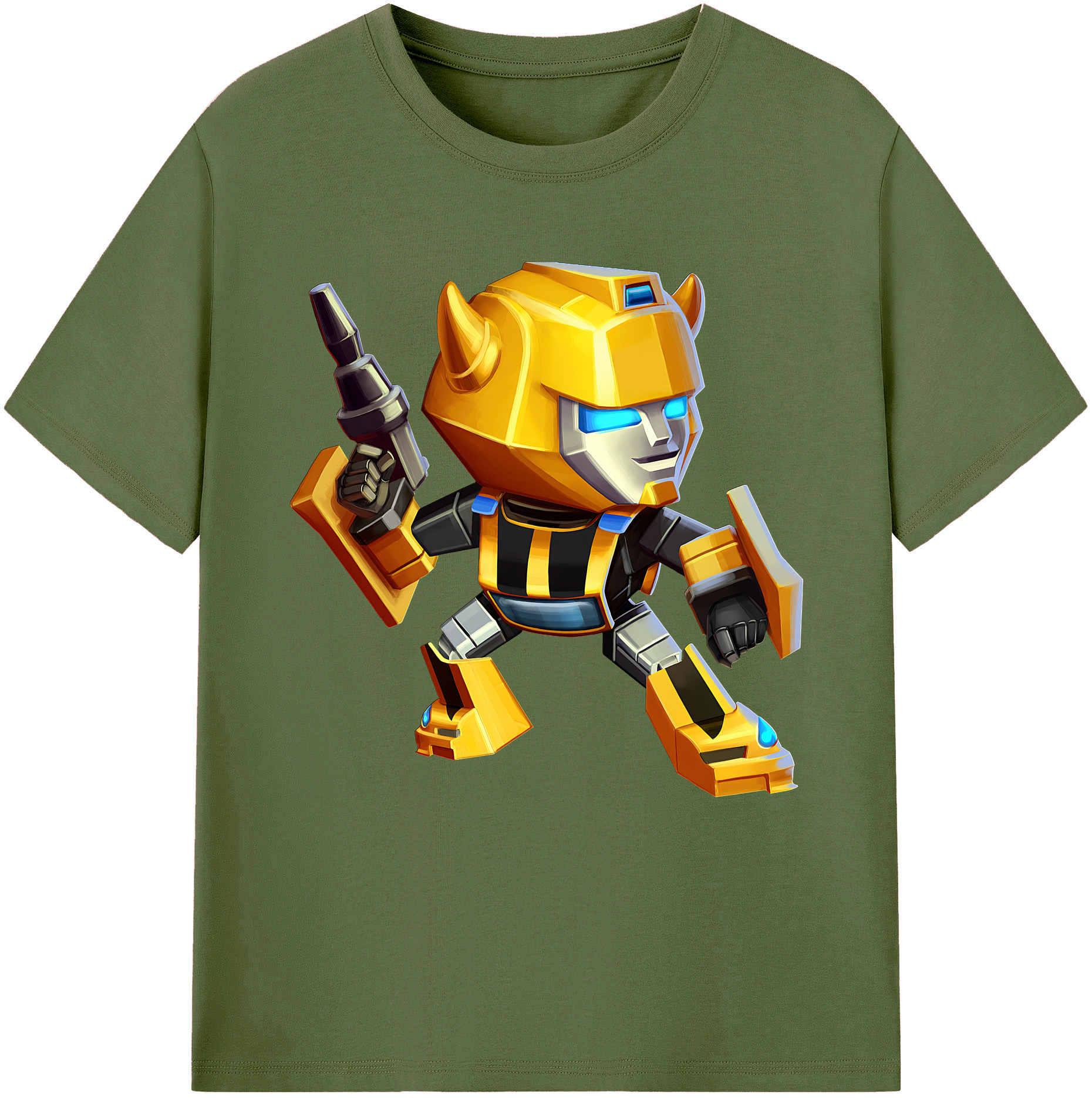 （画像用） Transformers トランスフォーマー 綿100％半袖Tシャツ（フロントプリント）